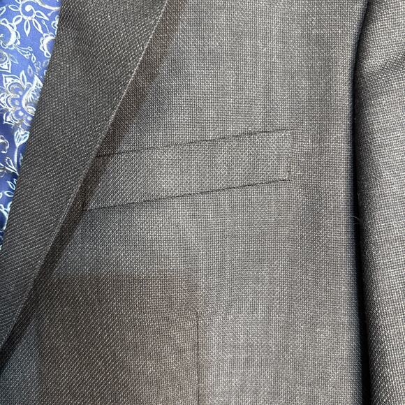 NWT English Laundry Blazer Jacket Black Wool Men 40R 33W - Picture 10 of 16